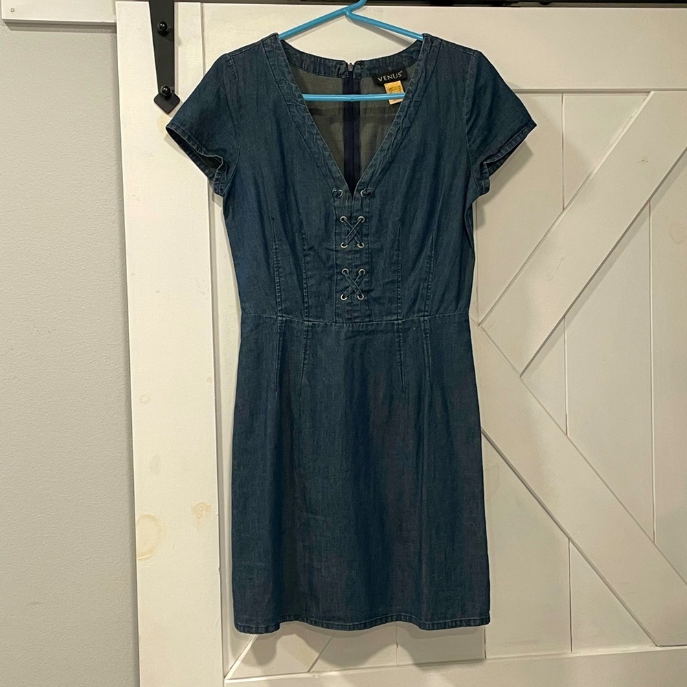 VENUS Western Cowgirl Denim Dress Sz - S